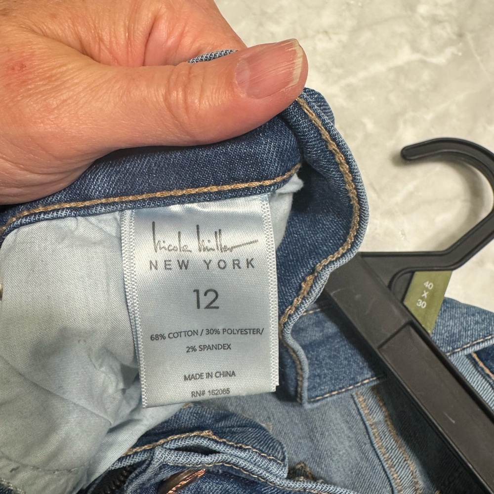 Nicole Miller Classic Blue Denim Skirt - Picture 2 of 3